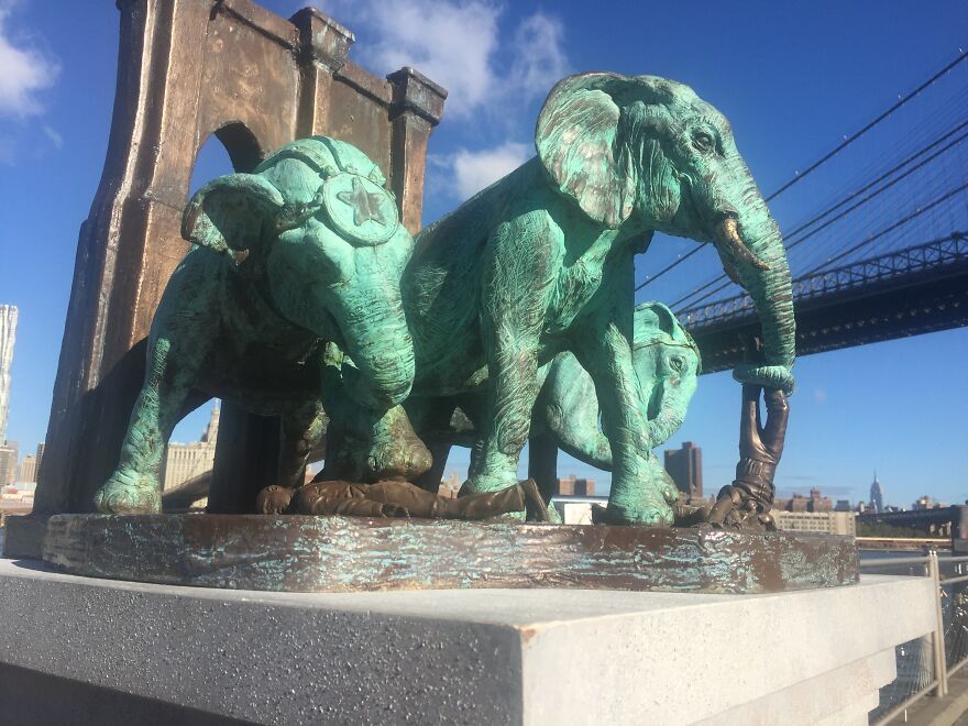 A Monument To The Brooklyn Bridge Elephant Stampede Of 1929