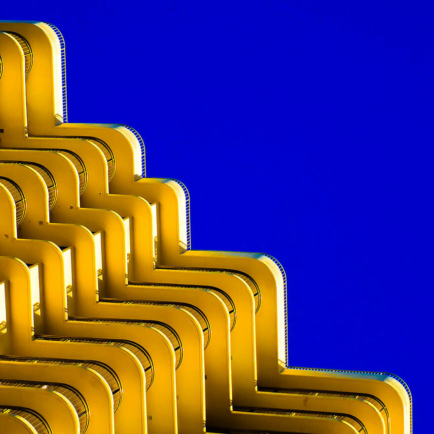 "Golden Waves" From The Series "Urban Geometry" By Carol Foote