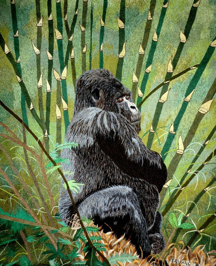 Gorilla By Rutongo Embroideries (Rwanda)