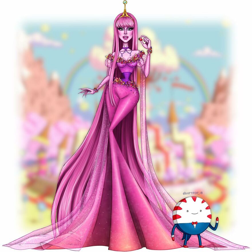Princess Bubblegum & Peppermint Butler From Adventure Time