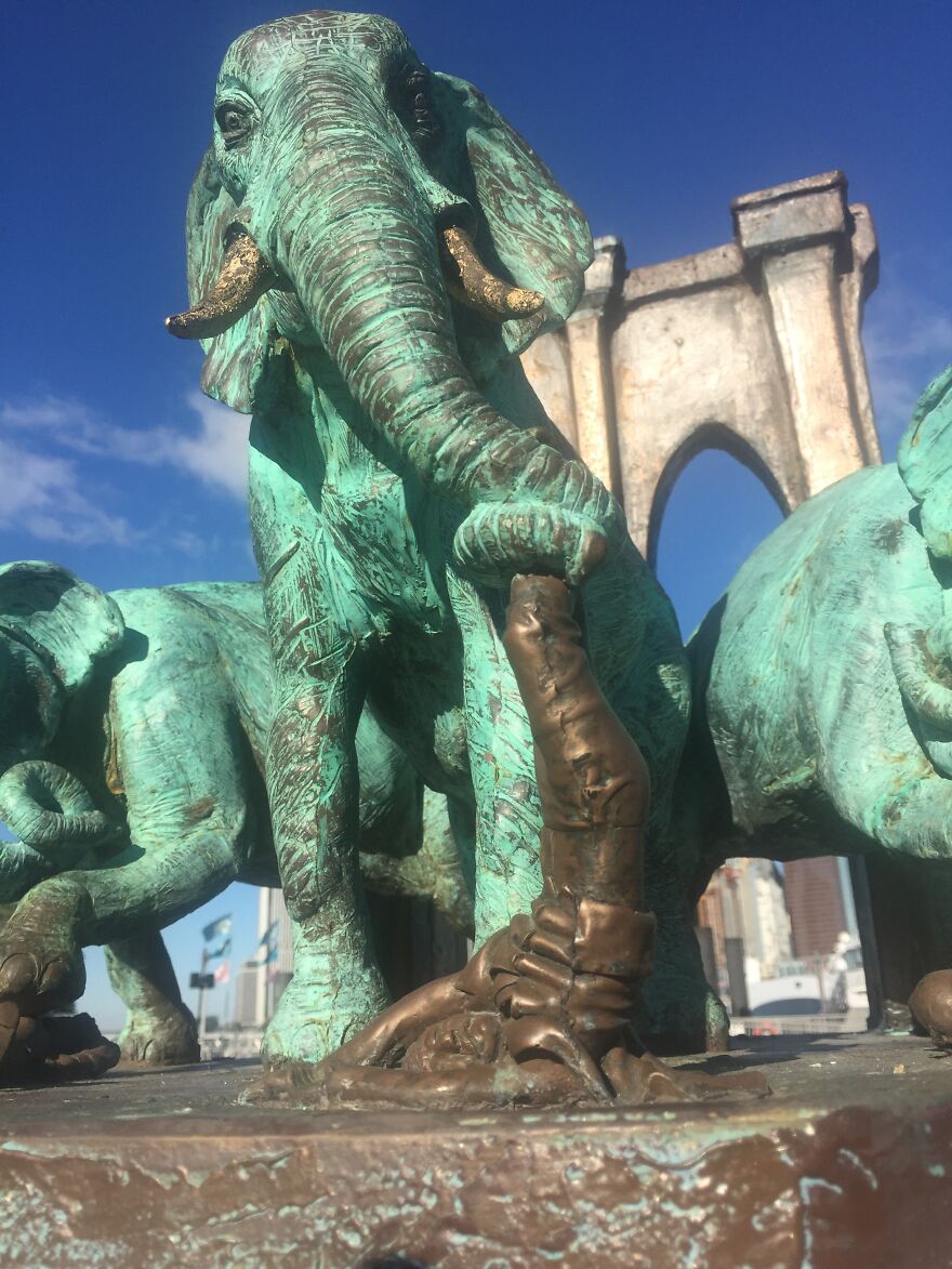A Monument To The Brooklyn Bridge Elephant Stampede Of 1929
