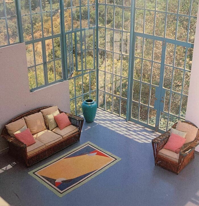 Seen Here From The Bedroom Balcony, The Glazed Corner Makes The Most Of An Attractive North-Facing Canyon View. 1986