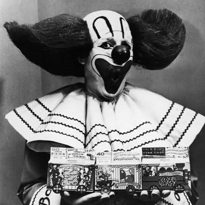 This Is The Most Famous Clown Of Yesteryear, Bozo The Clown, Who First Appeared On TV In 1949