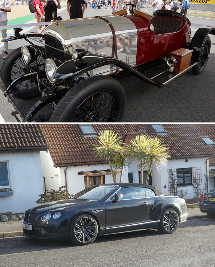 Bentley de 3 Litros (1919) vs. Bentley Continental GTC (2016)