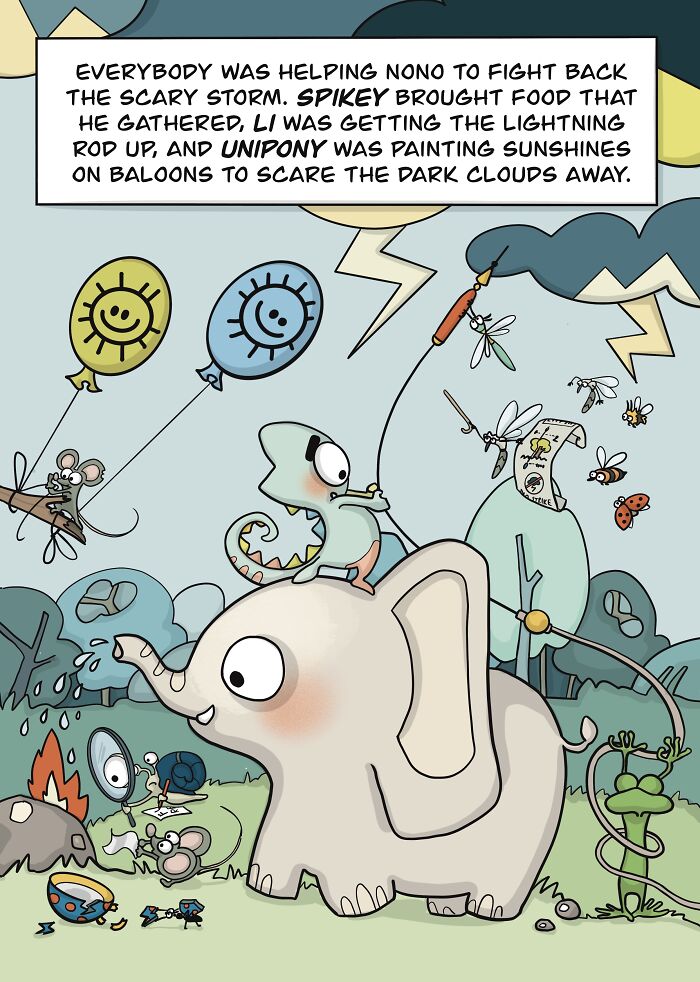 In This Tale Of Devastation, Cooperation, And Hope, I Portray The Terrors Of The World And The Unity Of The People In A Way Children Would Understand