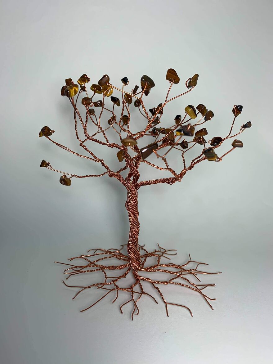 Fall Colored Wire Tree!