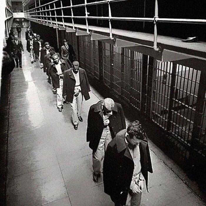The Last Of The Prisoners Leaving Alcatraz In 1963