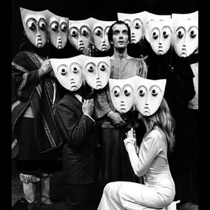 A Performance At The Theater Of Cruelty In Paris, France. Photo Taken In The Late 1920’s