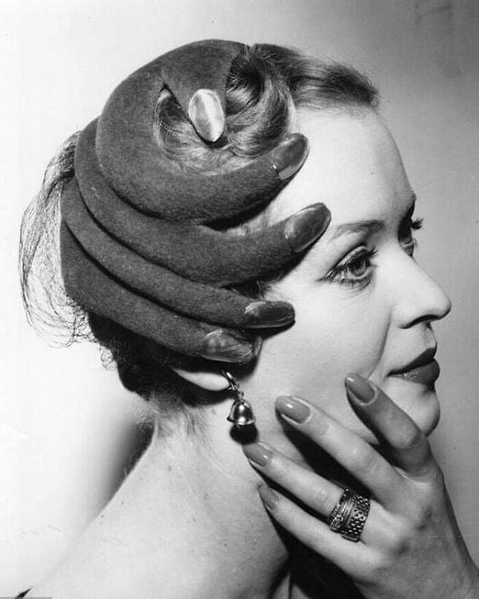 The “Hand Hat”, A Creation By Elsa Schiaparelli For Life Magazine In 1953