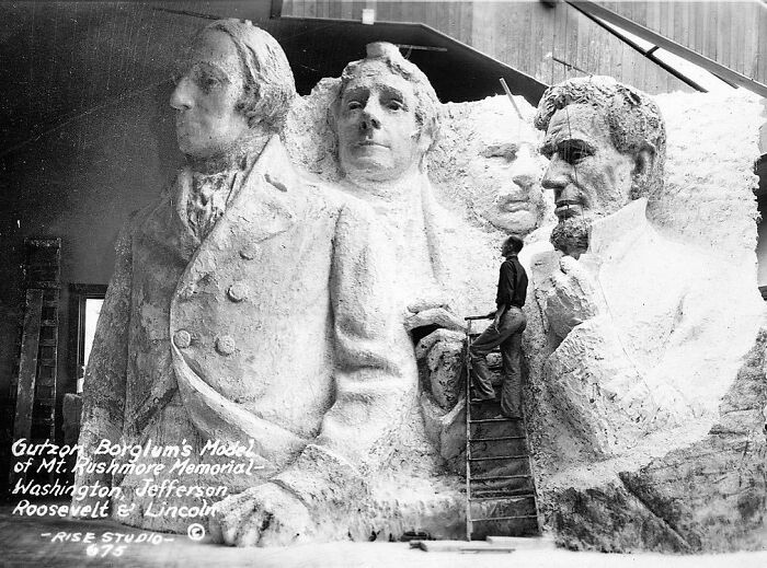 What Mount Rushmore Was Supposed To Look Like. This Photo Was Taken In 1936