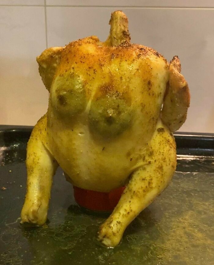 I Made Roast Chicken With Lime Stuffing