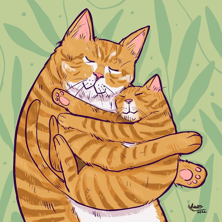 Warm Hugs Like A Cat For The Winter
