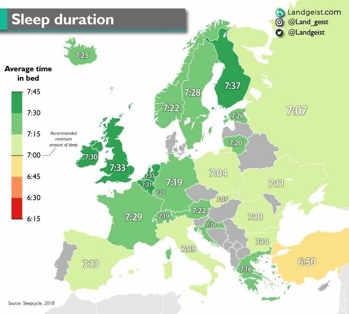 How Much Sleep Are People In Europe Getting?