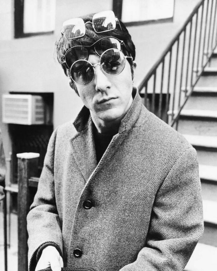 Dustin Hoffman Sporting Three Pairs Of Sunglasses, New York, 1969