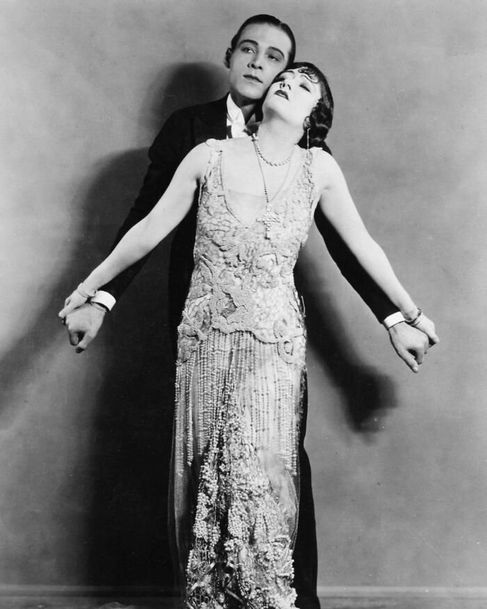 Rudolph Valentino And Gloria Swanson In Publicity Stills For Beyond The Rocks, 1922