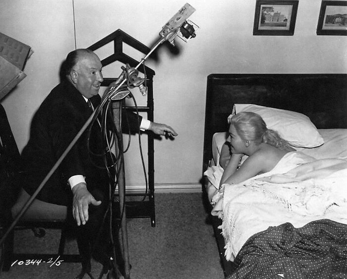 Alfred Hitchcock Directing Kim Novak In Vertigo, 1958