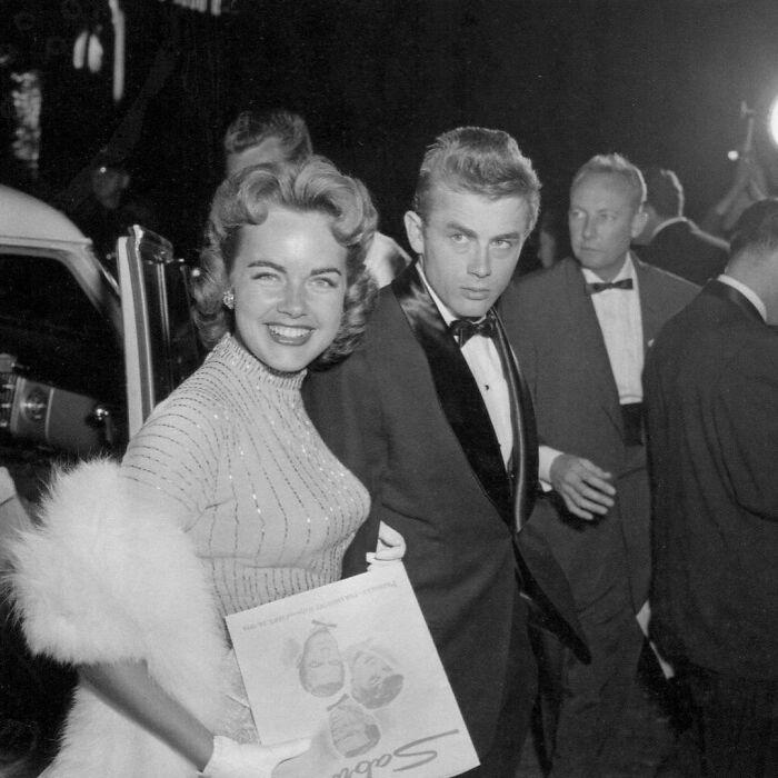 Terry Moore And James Dean Arriving At The Los Angeles Premiere Of Sabrina, 1954