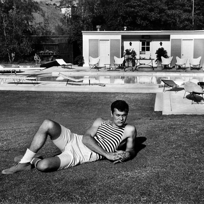 Tony Curtis At His Beverly Hills Home, 1960. Photos By Dennis Stock
