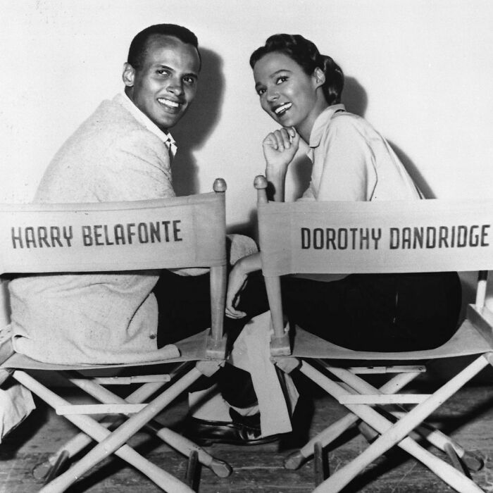 Harry Belafonte And Dorothy Dandridge On The Set Of Bright Road, 1953