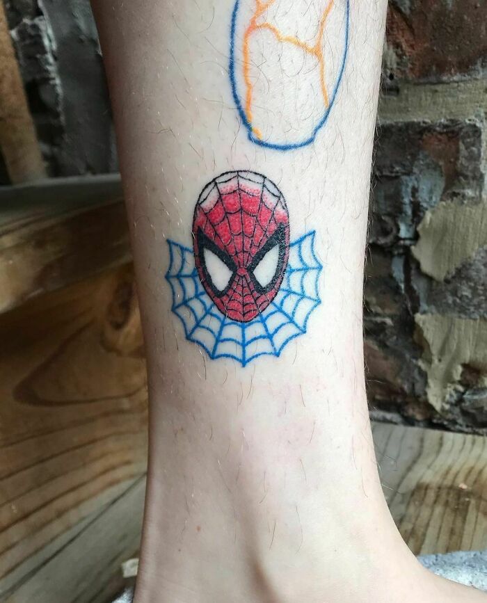 Handpoke Spiderman