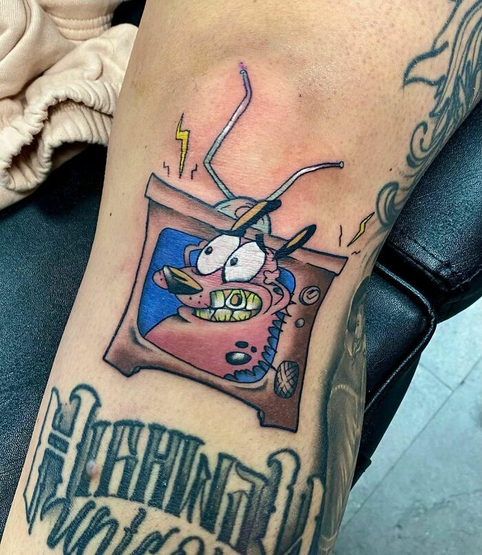 Courage The Cowardly Dog tattoo