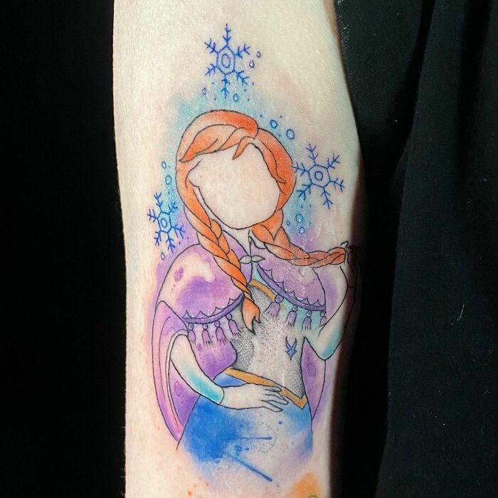 Anna from Frozen tattoo