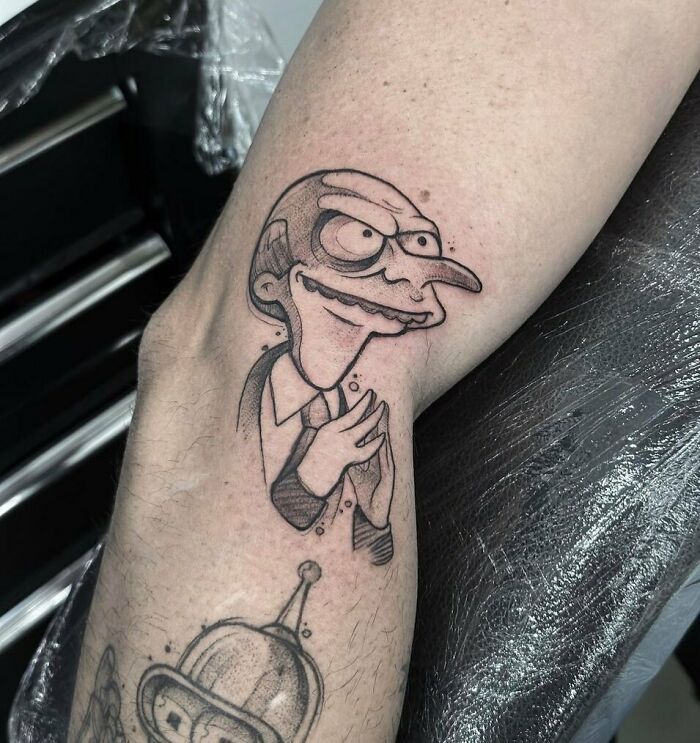 Mr. Burns Tattoo