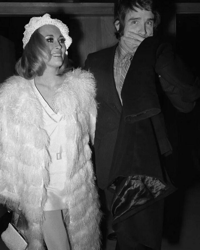 Faye Dunaway And Warren Beatty Leaving The Moulin Rouge Following The French Premiere Of Bonnie And Clyde, Paris, 1968. Photos By Raymond Depardon
