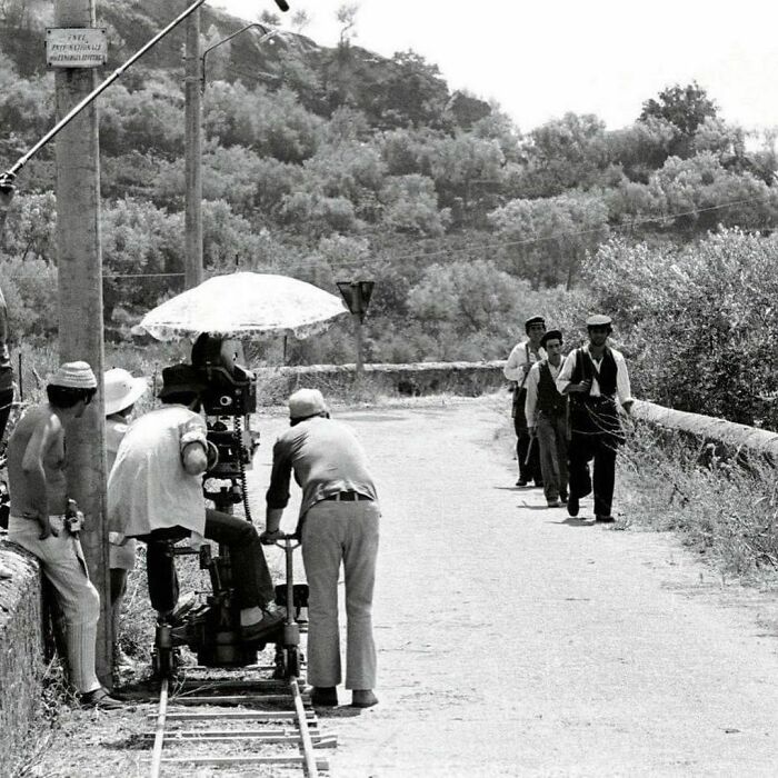 Behind The Scenes Of The Godfather (1972) In Savoca, Sicily. Photos By Jack Stager