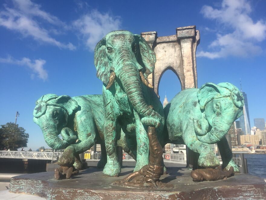 A Monument To The Brooklyn Bridge Elephant Stampede Of 1929