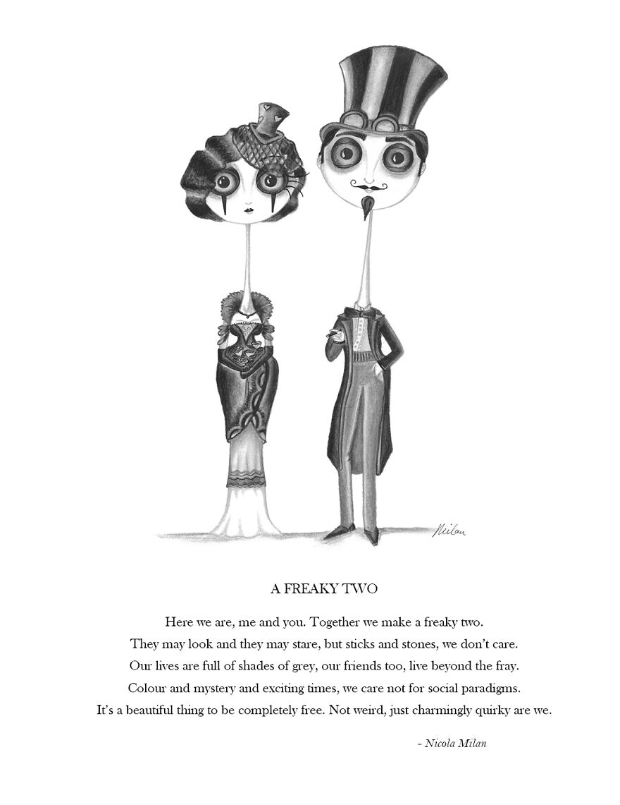 I Draw Steampunk Gothic Characters And Write Poems That Tim Burton Fans Will Adore