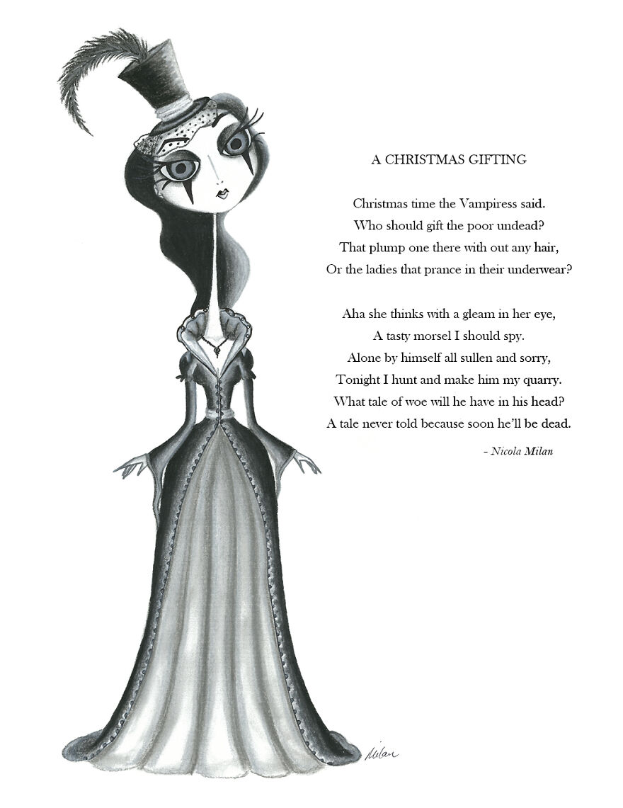 I Draw Steampunk Gothic Characters And Write Poems That Tim Burton Fans Will Adore