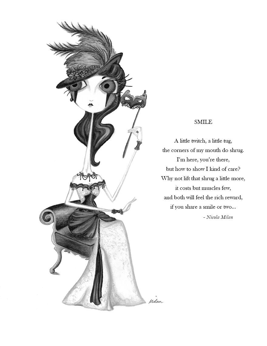 I Draw Steampunk Gothic Characters And Write Poems That Tim Burton Fans Will Adore