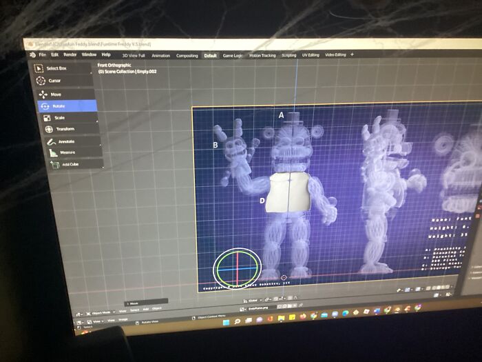 Working On A 3D Printed Funtime Freddy Cosplay, For Those That Have Seen It, I’ve The Guy With The Cardboard Springtrap/William Afton