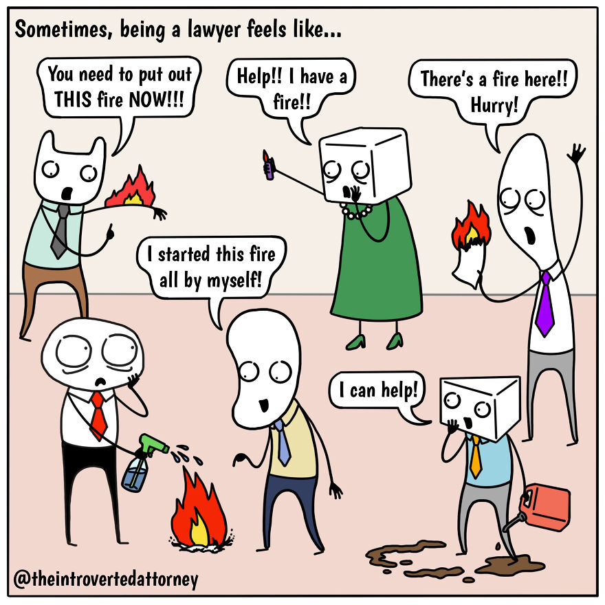 25 Comics Drawn By A Disgruntled Lawyer That Anyone With A Corporate Job Can Relate To
