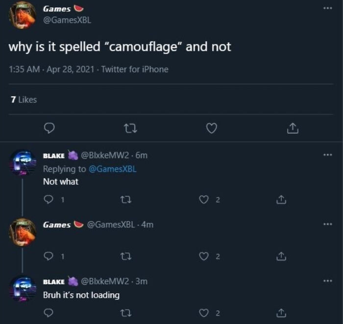 Why Is It Spelled "Camouflage" And Not