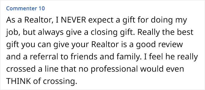 Realtor Expects A Gift After Helping To Sell His Client’s House And Sends Him An Email Saying How “Shocked” He Was To Not Get One