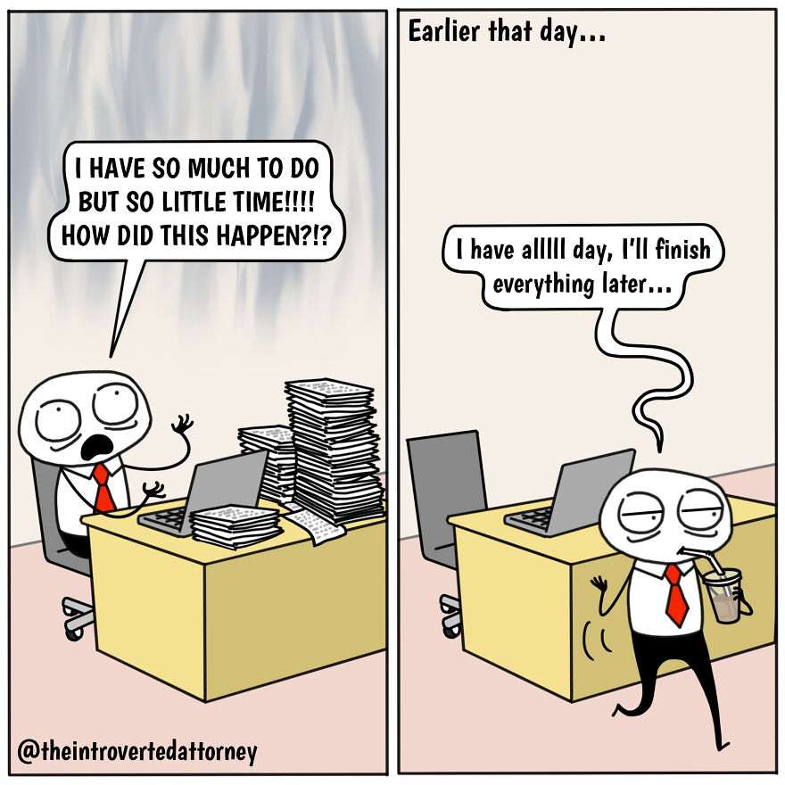 25 Comics Drawn By A Disgruntled Lawyer That Anyone With A Corporate Job Can Relate To
