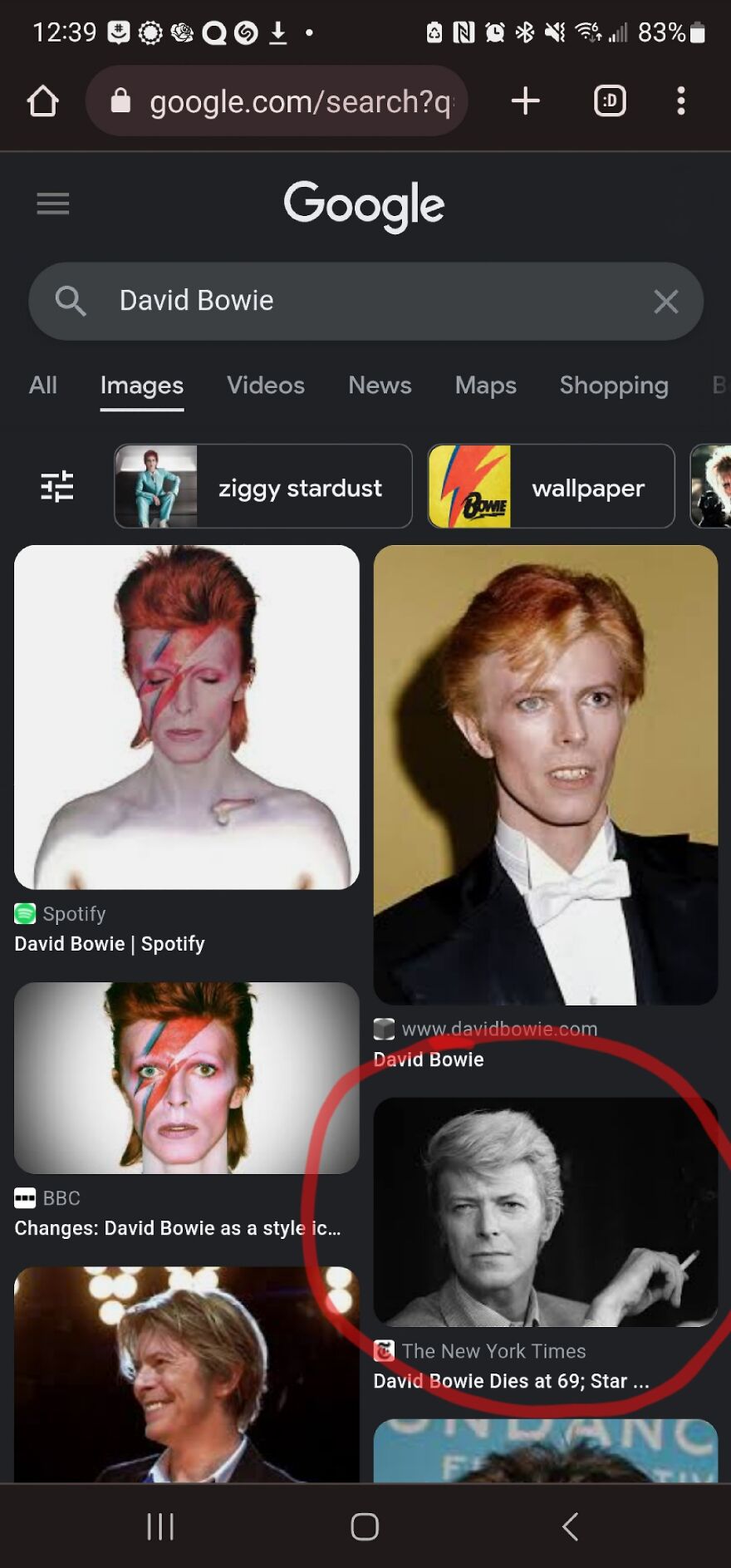 How To Comment With An Image Using Your Phone (Featuring David Bowie!)