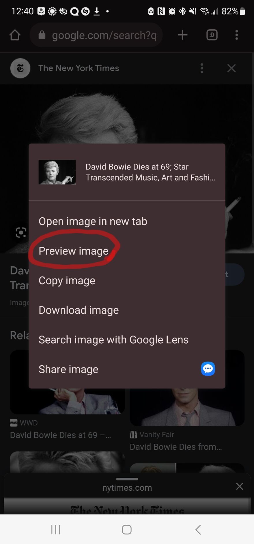 How To Comment With An Image Using Your Phone (Featuring David Bowie!)