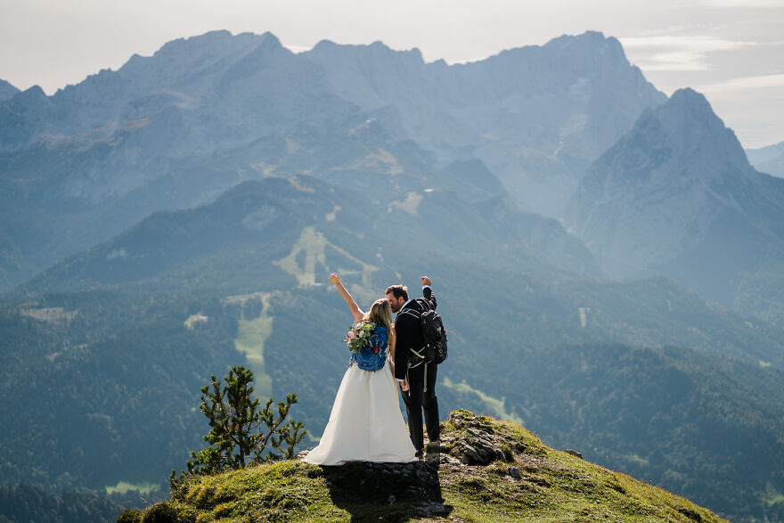 Mountain Top Wedding In Garmisch-Partenkirchen, Germany