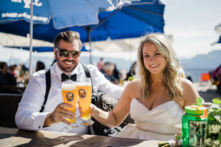 Toasting To Marriage In The German Alps
