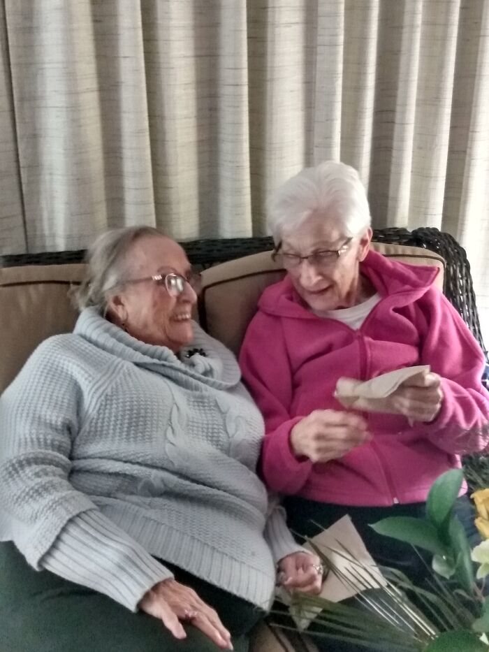 Peg (Woman In The Pink Jacket) Didn't Live Much Longer After This Picture. 96 Years Young