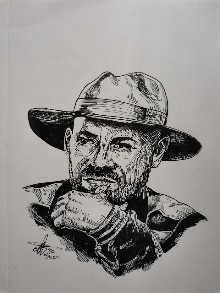 This Quick Sketch Of Shantel (A Musician)