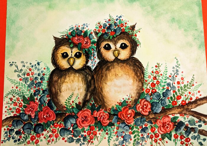 My Mum Asked Me To Paint Her A Christmas Picture