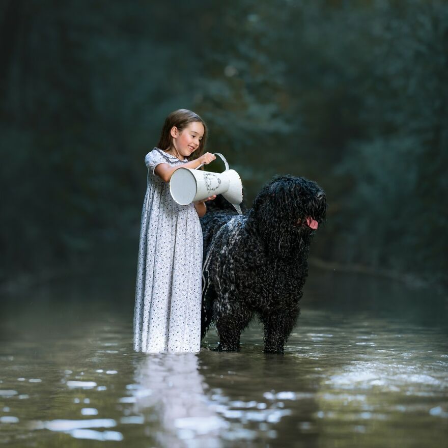 Photographer Creates Images To Highlight The Strong Bond Between Humans And Animals (44 Pics)