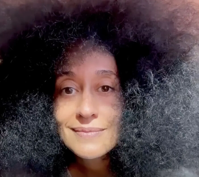 Tracee Ellis Ross Showing Her Messy Hair