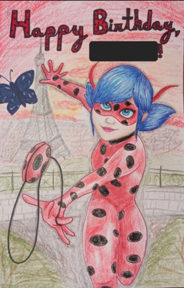 Birthday Card For My Little Sister Who Is Obsessed With Ladybug