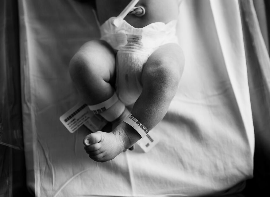 A photograph of a newborn