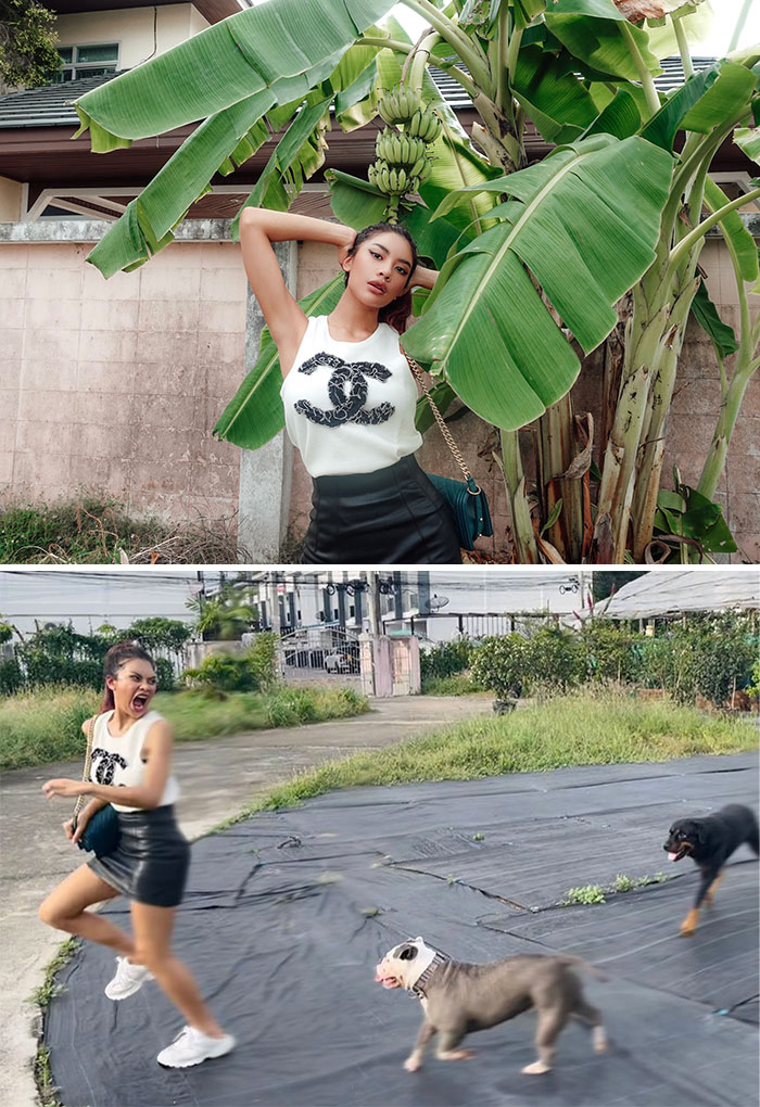 Thai Model Shows The Reality Behind The Perfect Instagram Photos (New Pics)